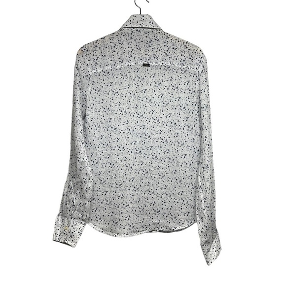 VIOLA LA MIA CAMICIAIA Linen Blend Spotted Button Down Shirt - Picture 7 of 10